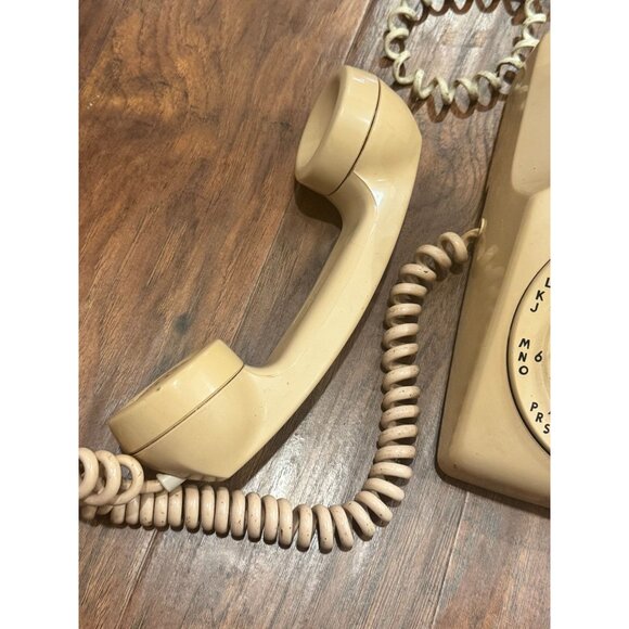 VTG 1963 Western Electric Bell System Beige Rotary Dial Telephone Phone UNTESTED - Picture 8 of 11